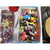 Image 2 : BOX OF DISNEY TOYS, ELMO ANIMATED TOY, AND MS PIGGY BOBBLE HEAD