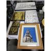 Image 1 : LOT OF ETCHED ART AND FIRST NATIONS TOTEM POLE PICTURE