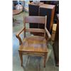 Image 2 : ANTIQUE WOOD OFFICE CHAIR AND BROOKS CORNING