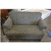 Image 1 : UPHOLSTERED CHAIR AND LOVE SEAT GREEN TWEED "WHOLE HOME"