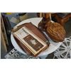 Image 1 : LOT OF WOODEN WARE AND TEAK LAMP
