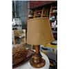 Image 3 : LOT OF WOODEN WARE AND TEAK LAMP