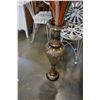 Image 2 : TALL BRASS VASE W/ FLORAL