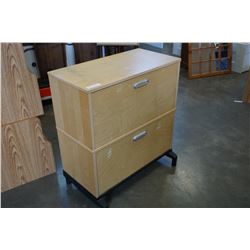 MAPLE 2-DRAWER LATERAL FILE CABINET