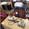 Image 1 : 2 MARBLE BASE AND BRASS TABLE LAMPS W/ OUTLETS
