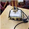 Image 3 : 2 MARBLE BASE AND BRASS TABLE LAMPS W/ OUTLETS