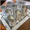 Image 2 : LOT OF PEWTER BEER STEINS AND STAINED GLASS MIRROR