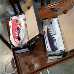 2 PAIRS OF CHILDRENS CONVERSE - SIZE 10.5 US YOUTH