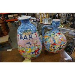 2 LARGE VASES