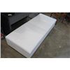 Image 2 : WHITE LEATHER STORAGE BENCH HIDE A BED - RETAIL $2000