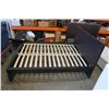Image 2 : BLACK IKEA DOUBLE SIZE ESPRESSO BEDFRAME W/ FOAM MATTRESS