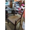 Image 2 : BROWN LADDER BACK ARMCHAIR