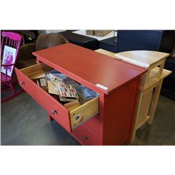 RED 3 DRAWER IKEA DRESSER RED 3 DRAWER IKEA DRESSER