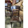 Image 3 : NEW PAIR OF MAPLIE MALIA WOOD SEAT CHAIRS, LOCALLY MADE CORNED BLOCKED AND HICKORY STAIN - WHOLESALE