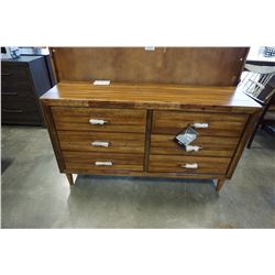 FLOOR MODEL ASHLEY NATURAL WOOD LOOK 6 DRAWER DRESSER - RETAIL $1299