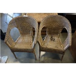 2 WICKER CHAIRS