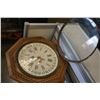 Image 3 : WOODEN CASED REGULATOR CLOCK W/ KEY NO PENDULUM