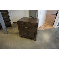 NEW MODERN ASHLEY 2 DRAWER NIGHTSTAND - RETAIL $249