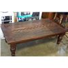 Image 1 : VINTAGE INDONESIAN DISTRESSED WOOD COFFEE TABLE