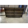 Image 2 : ASHLEY FLOOR MODEL MODERN WOOD DRESSER W/ GLASS TOP AND BRASS ACCENT W/ MIRROR - RETAIL $1839