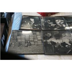 4 BLACK AND WHITE PRINTS