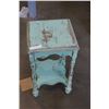 Image 2 : PAINTED END TABLE AND CHAIR
