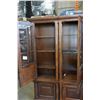 Image 3 : ASHLEY FLOOR MODEL 2 PIECE ILLUMINATED GLASS DOOR DISPLAY PIER UNIT, RETAIL $2749