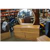 Image 2 : OAK DRESSER W/ MIRROR