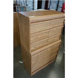 OAK HIGHBOY DRESSER