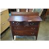 Image 2 : VINTAGE 4-DRAWER WALNUT DRESSER