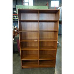 TEAK DOUBLE BOOK SHELF