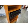 Image 2 : TEAK W/ BLACK DRAWERS BOOKSHELF