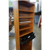 Image 3 : TEAK W/ BLACK DRAWERS BOOKSHELF