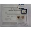 Image 1 : 10KT YELLOW GOLD GENUINE 0.16CT SAPHIRE HEART EARRINGS W/ APPRAISAL $185