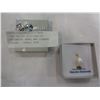 Image 1 : 14KT YELLOW GOLD GENUINE FRESHWATER PEARL AND DIAMOND PENDANT - RETAIL $300