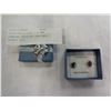 Image 1 : STERLING SILVER 7 x 5MM GENUINE SAPPHIRE EARRINGS - RETAIL $200
