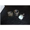 Image 2 : LOT OF 2 STERLING RINGS & DRAGONFLY PENDANT