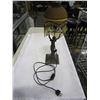 Image 1 : BRONZE AND STAINED GLASS LAMP