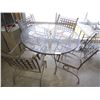 Image 1 : METAL PATIO TABLE AND 4 CHAIRS
