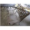 Image 3 : METAL PATIO TABLE AND 4 CHAIRS