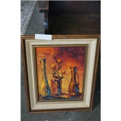 STILL LIFE BY BILL ZURO OIL PAINTING