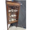 Image 1 : INLAID CORNER CURIO CABINET
