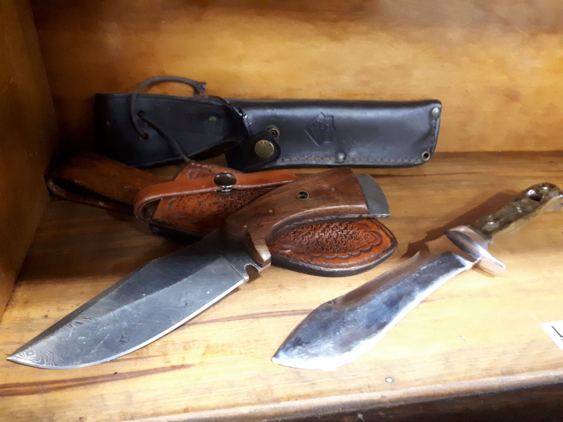 TWO KNIVES WITH SHEATH