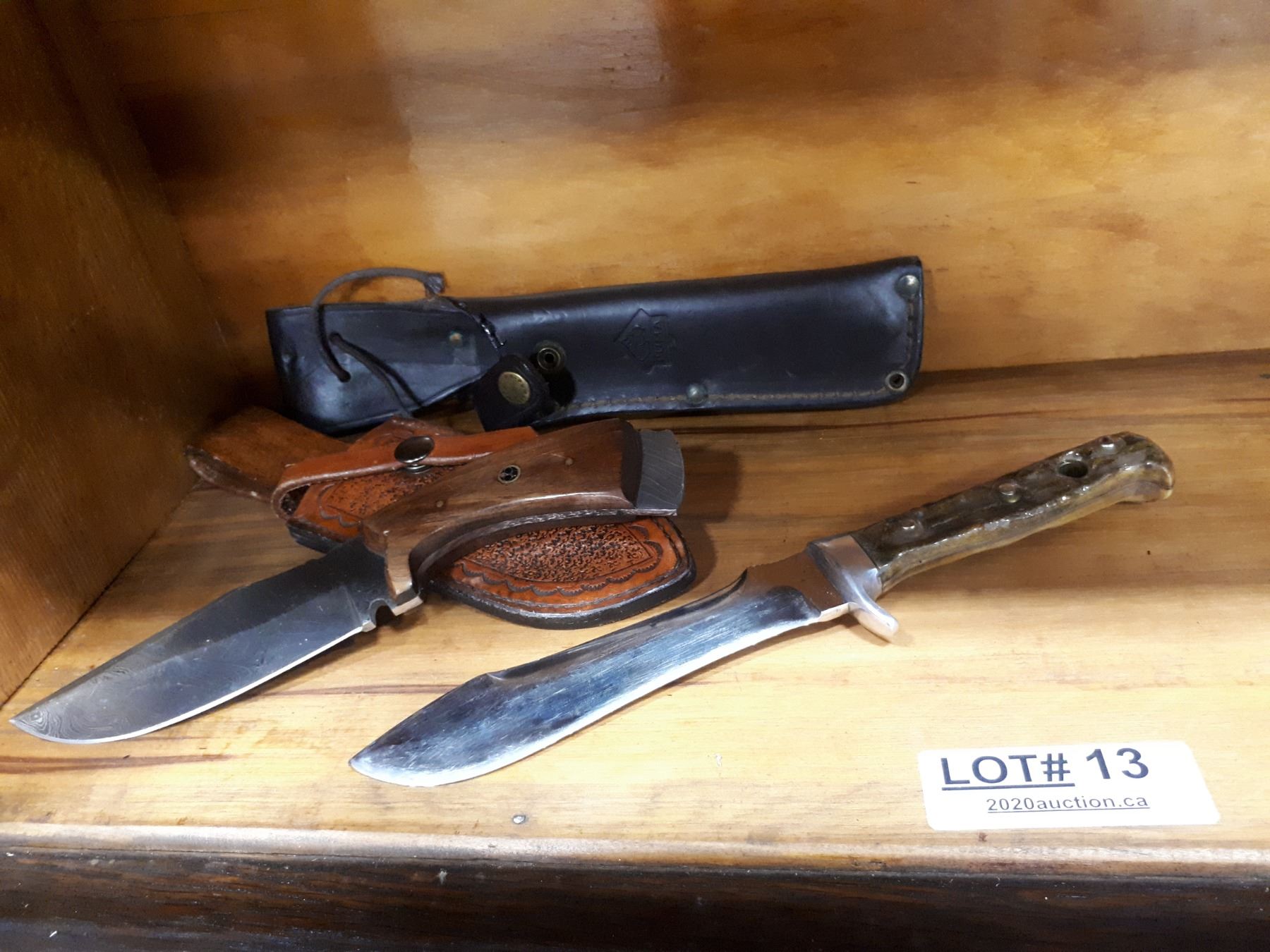TWO KNIVES WITH SHEATH