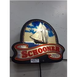 SCHOONER BEER SIGN