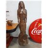 Image 1 : SIX FOOT CARVED MERMAID FIGURE