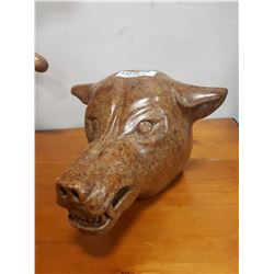STONE WOLF HEAD