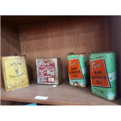 FOUR COLLECTABLE TINS