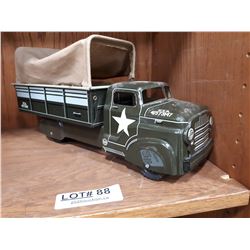 METAL US ARMY TRUCK WITH CANOPY