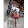 Image 3 : HAND-DRAWN FIRE HOSE CART WITH BRASS NOZZLES